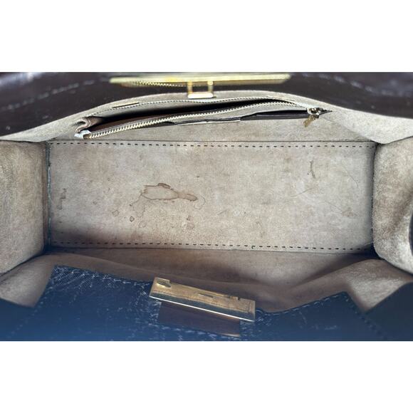 VBH Cruiser First Edition Vintage Brown Leather Satchel Top Handle Tote Bag - Picture 5 of 6